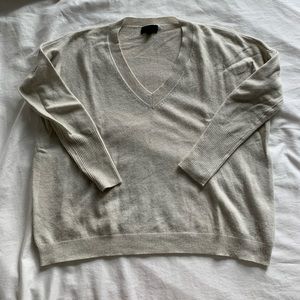 J.Crew Italian cashmere boyfriend vneck sweaterXXS